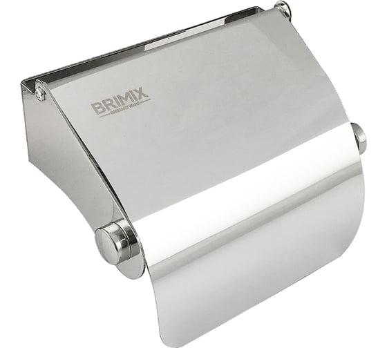 Изображение товара Держатель туалетной бумаги BRIMIX с экраном, из нержавеющей стали марки 304, хромированный 79907