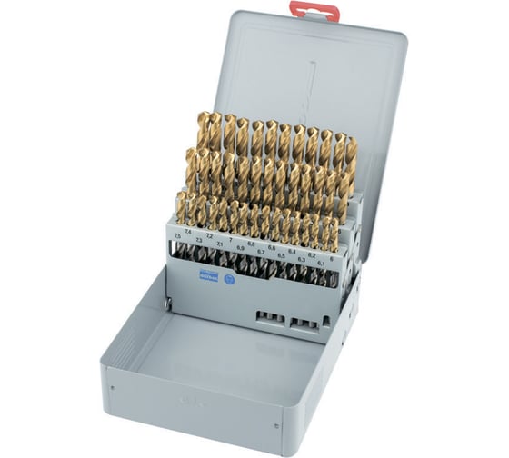 Изображение товара Набор сверл 1386STI (41 шт; 6-10 мм; шаг 0.1 мм; HSS TIN) OSAWA P1386STIA01B