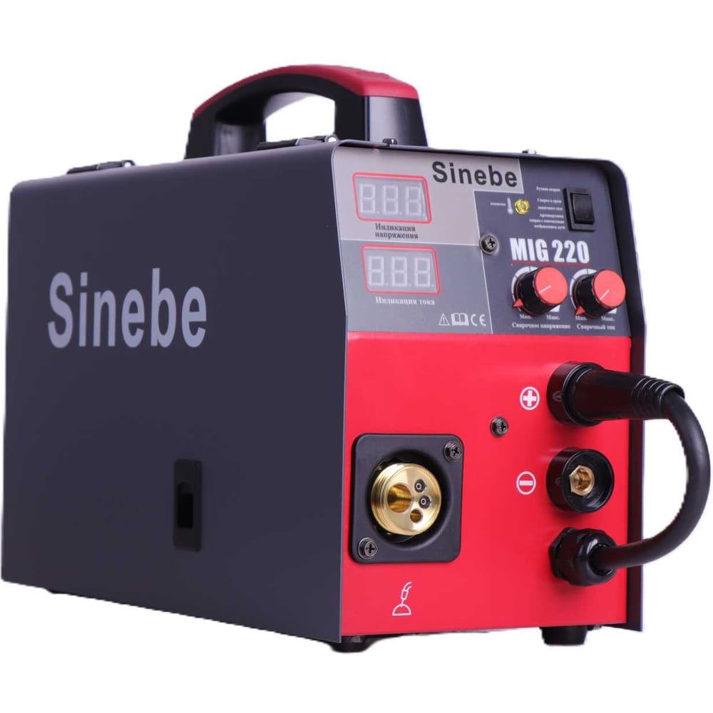 Изображение товара Инверторный сварочный полуавтомат SINEBE MIG-220 профессиональный для MMA MIG MAG алюминия