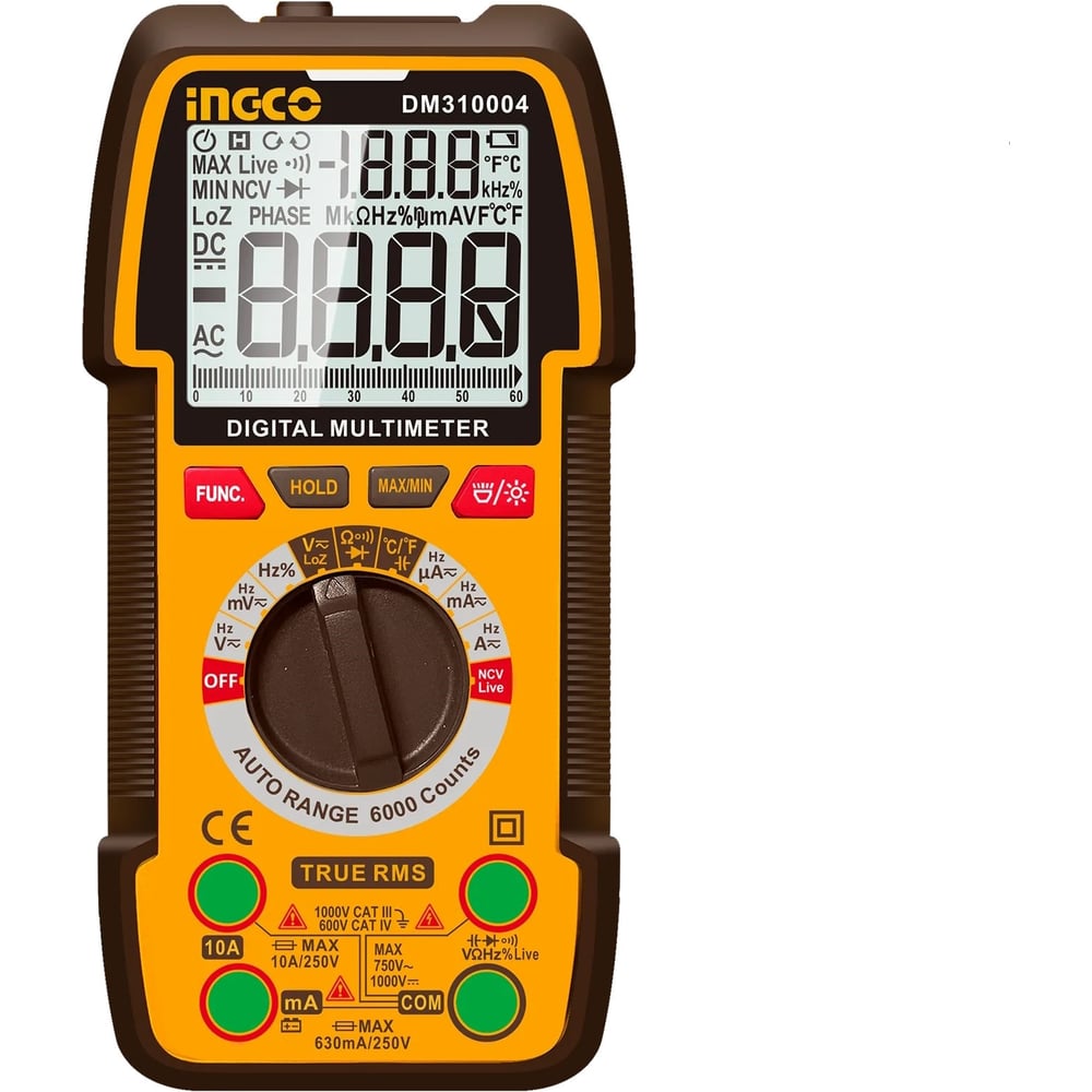 Изображение товара Цифровой мультиметр INGCO DM310004 для профессионалов