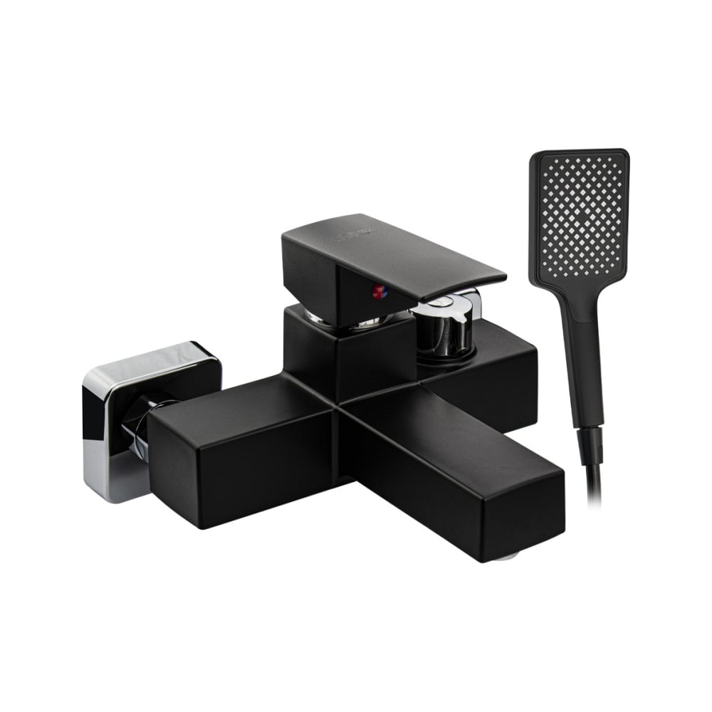 Изображение товара Смеситель в ванную BRIMIX короткий излив однорычажный черный современный