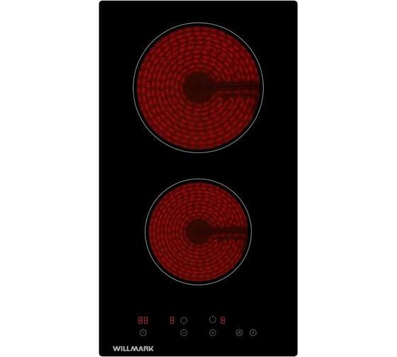 Изображение товара Стеклокерамическая варочная поверхность Willmark WCH-2301R (30см,таймер,блок,поверхн,автооткл,,9уров,мощ,) 1002272