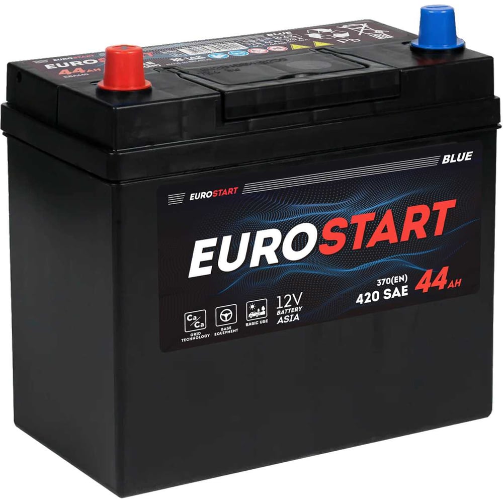 Изображение товара Аккумулятор EUROSTART Blue Asia 44Ah L+ EB441JSU для легковых автомобилей