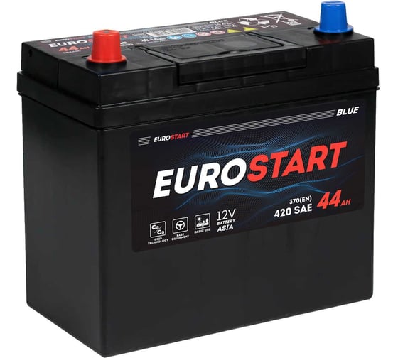 Изображение товара Аккумулятор EUROSTART Blue Asia 44Ah L+ EB441JSU