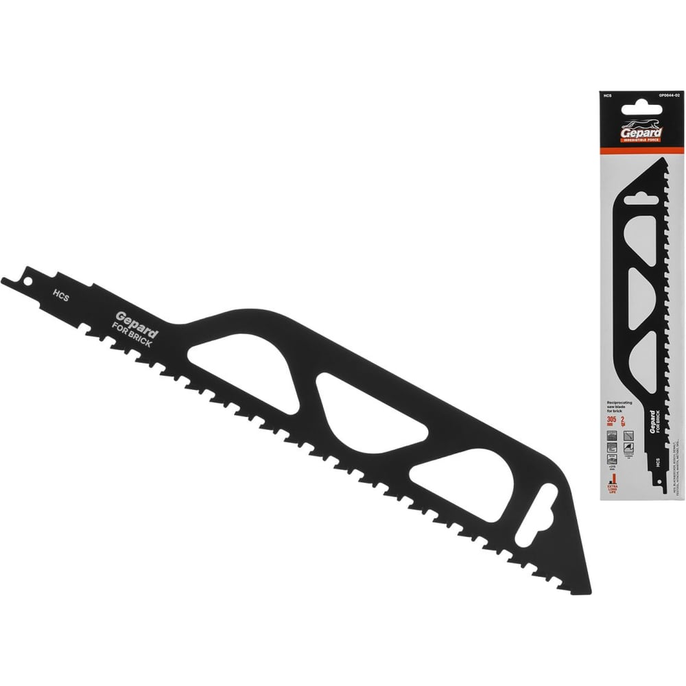 Изображение товара Пилка сабельная по кирпичу GEPARD S 305мм GP0644-02