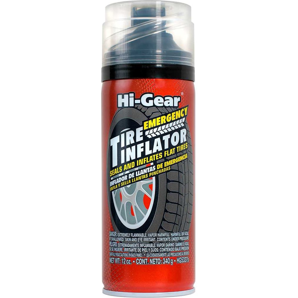 Аварийный герметик для ремонта проколотых шин Hi-Gear (с шлангом, аэрозоль) HG5337S