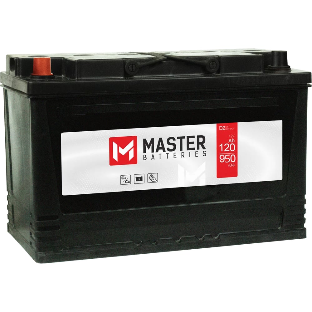 Изображение товара Аккумуляторная батарея MASTER BATTERIES 120Ah L+ MBT1201 кальциевая необслуживаемая для авто