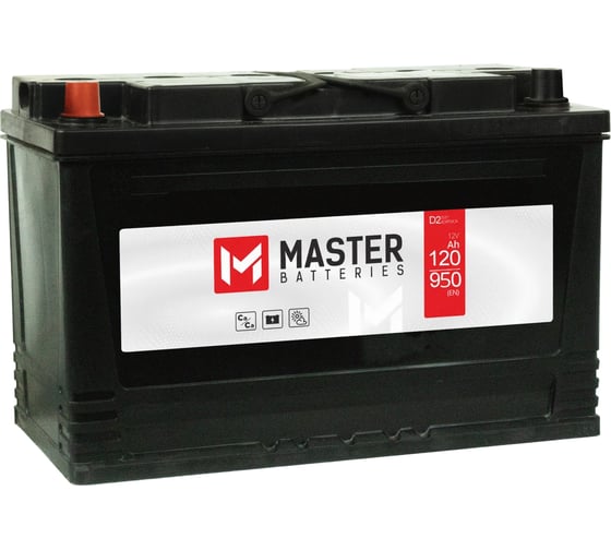 Изображение товара Аккумуляторная батарея MASTER BATTERIES 120Ah L+ MBT1201