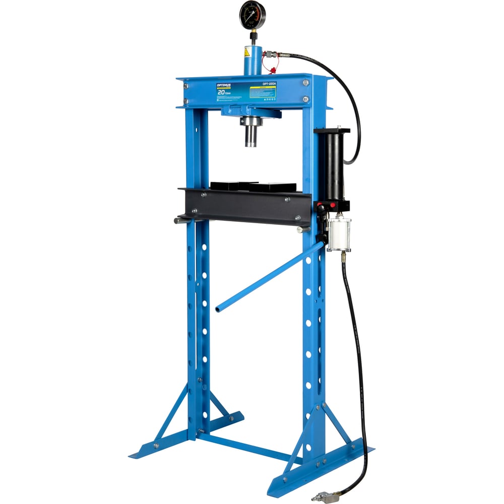 Изображение товара Гидравлический пресс OPTIMUS 20 т с ручным и пневмоприводом OPT-220A