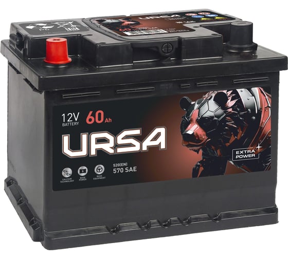 Изображение товара Аккумулятор URSA Extra power 60Ah L+ UE601