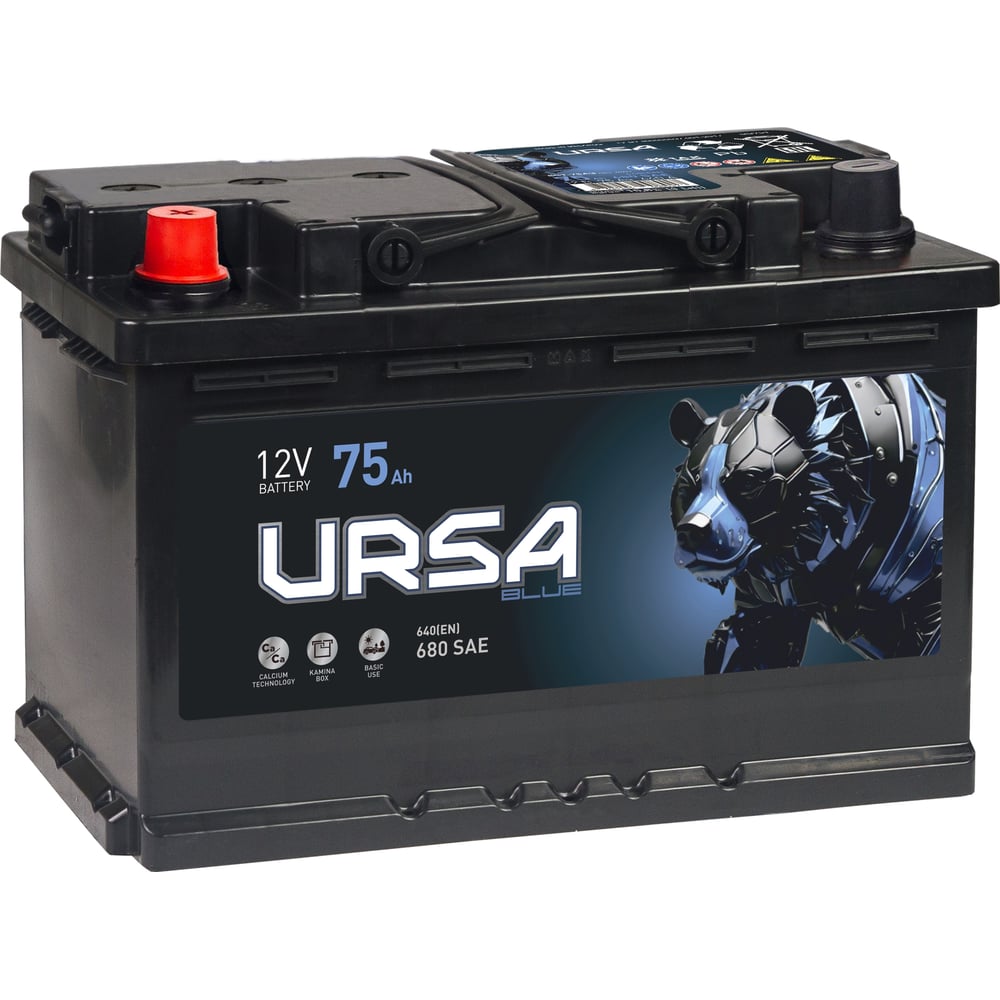Изображение товара Аккумулятор URSA Blue 75Ah L+ UU751 необслуживаемый для авто