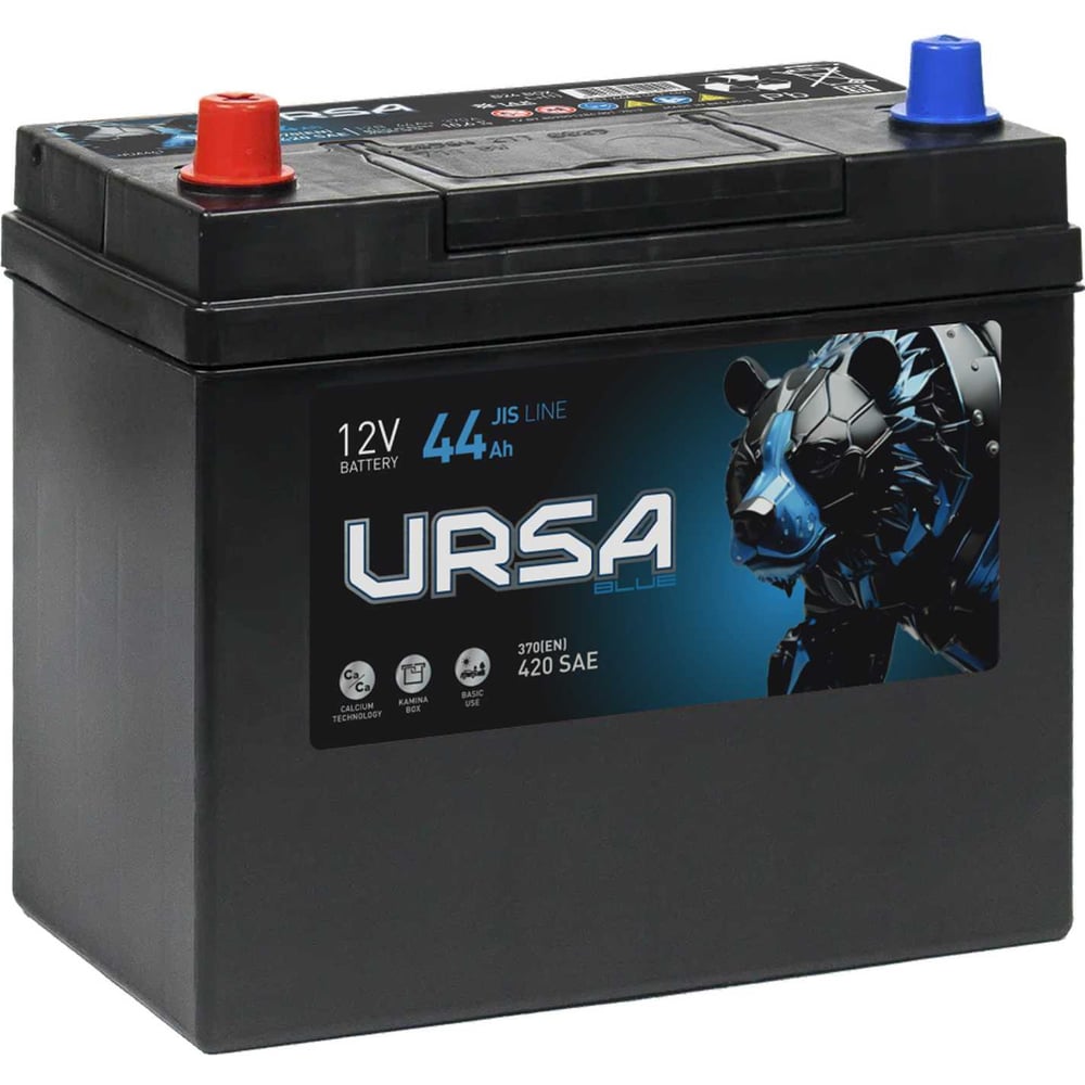 Изображение товара Аккумулятор URSA Blue Asia 44Ah 12В B24 кальциевый необслуживаемый