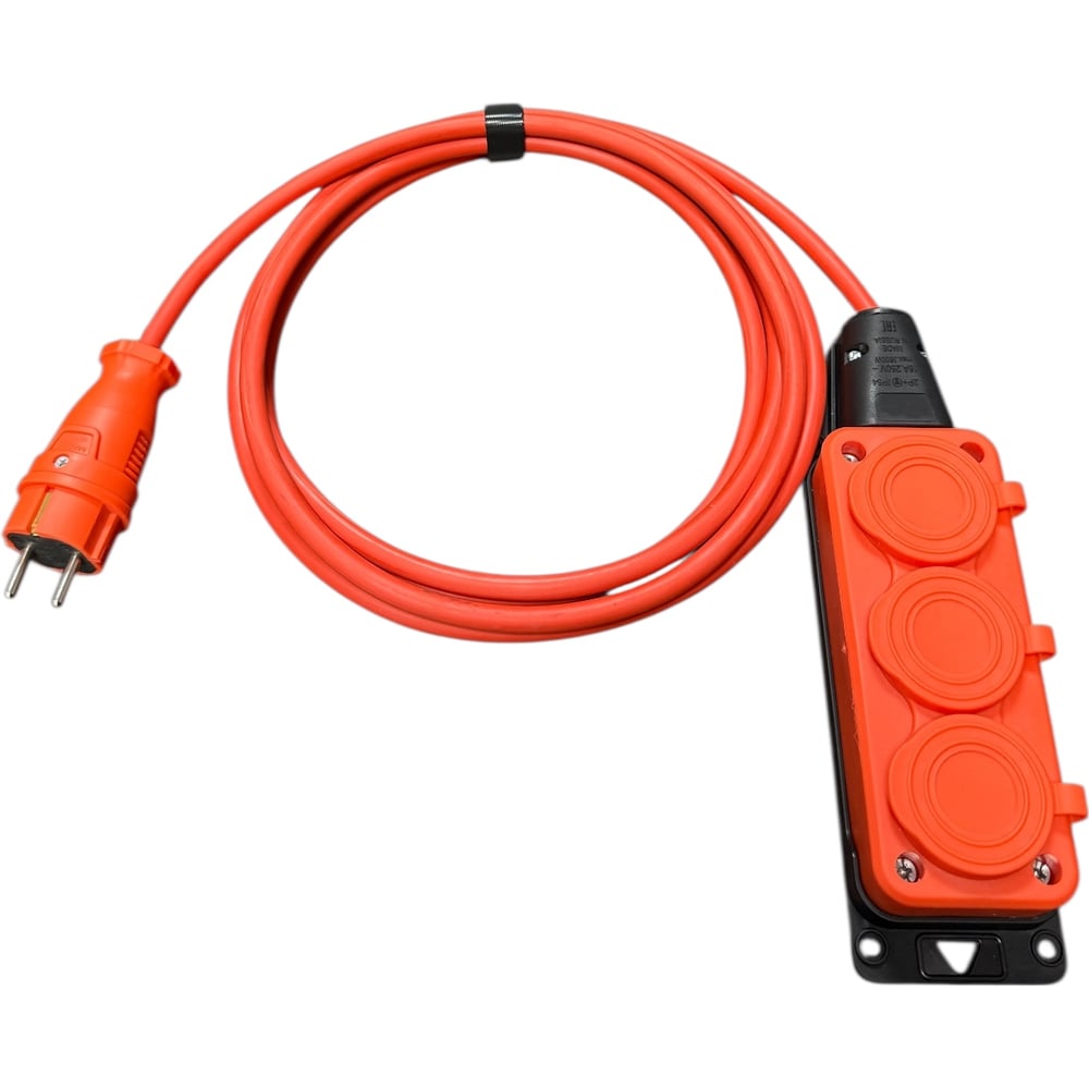 Изображение товара Удлинитель силовой iTOK 3х2,5 мм с 3 розетками на 3 метра