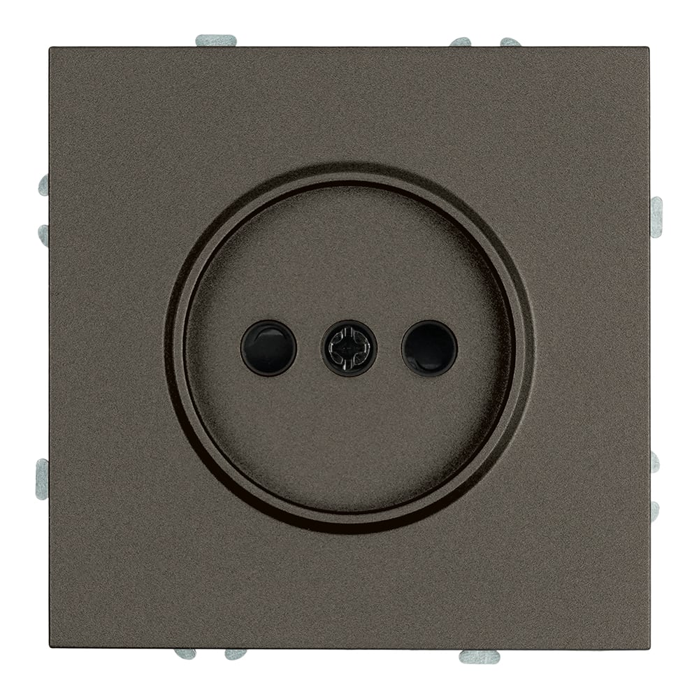 Изображение товара Механизм розетки 1-местной STEKKER серия Эмили, антрацит, IP20, 250В, 16А