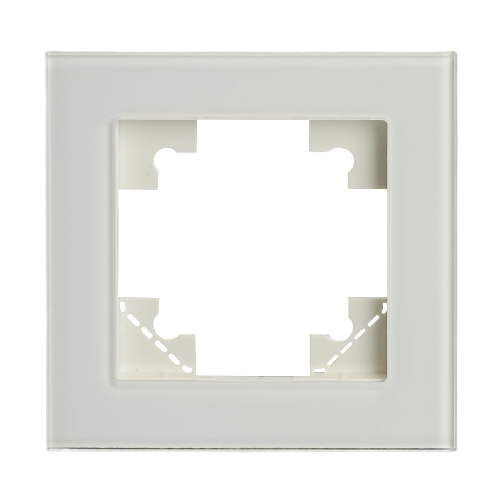 Изображение товара Рамка 1-местная стекло для сенсорных устройств серия Катрин белая