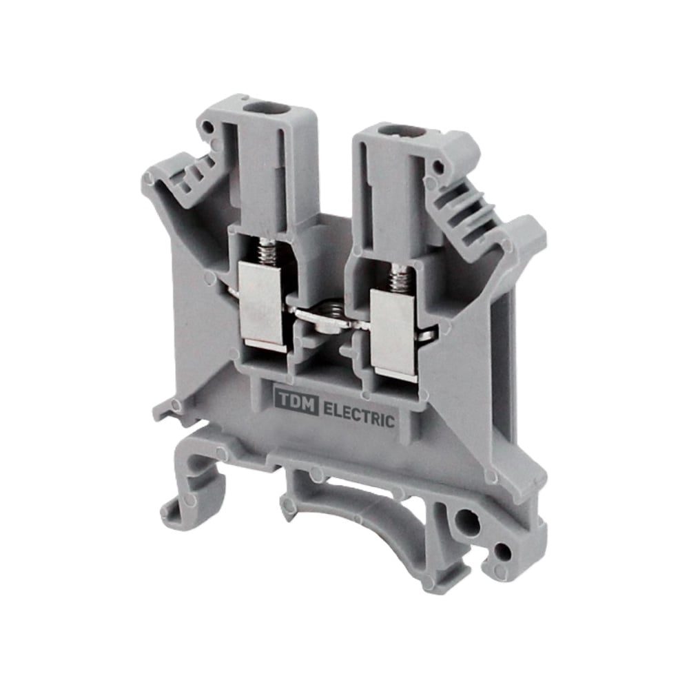 Изображение товара Зажим наборный TDM ELECTRIC ЗНН-4мм2 41А серый многоразовый для DIN-рейки