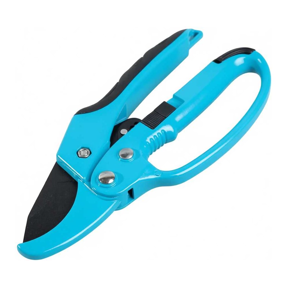 Изображение товара Секатор Grandy 200 мм с храповым механизмом и резиновой рукоятью