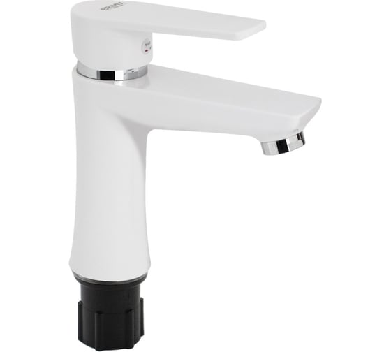 Изображение товара Смеситель на раковину BRIMIX без гибкой подводки, из высокопрочного АБС пластика, цвет белый 597-1