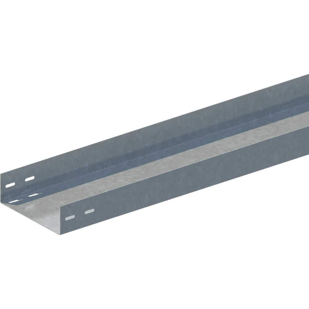 Изображение товара Прямой неперфорированный монтажный лоток СОЭМИ 200х100 мм стальной серый