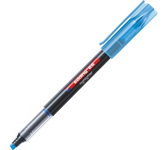 Изображение товара Текстовыделитель Edding, клиновидный наконечник, 1-4 мм, голубой ССП E-66#10