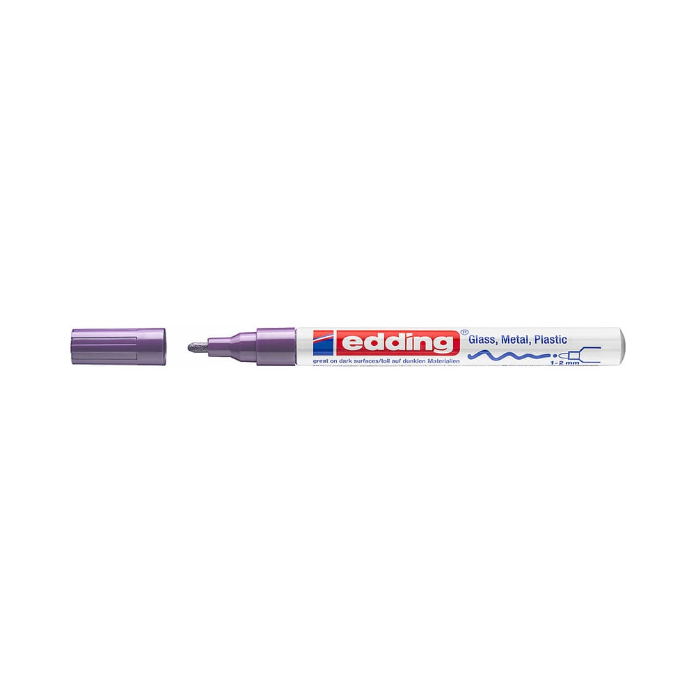 Глянцевый лаковый маркер EDDING, цвет фиолетовый E-751#8 - фото 1