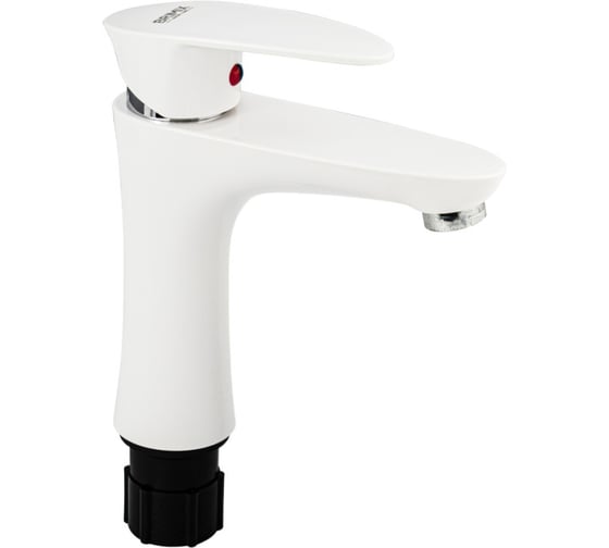 Изображение товара Смеситель на раковину BRIMIX без гибкой подводки, из высокопрочного АБС пластика, цвет белый 5971-1