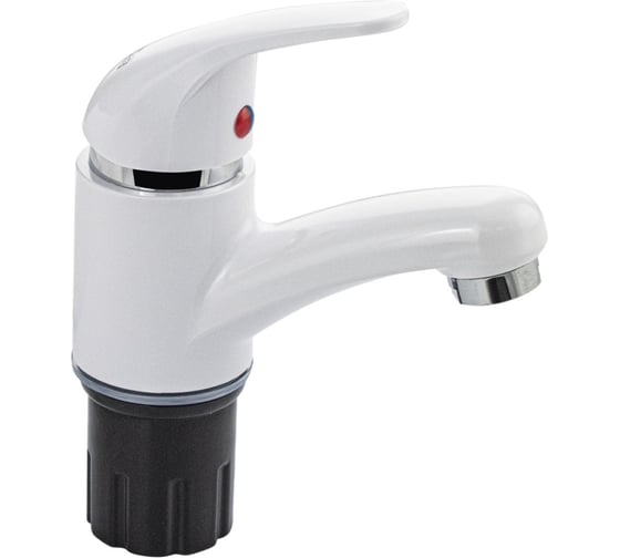 Изображение товара Смеситель для раковины BRIMIX из высокопрочного АБС пластика, цвет белый 5972