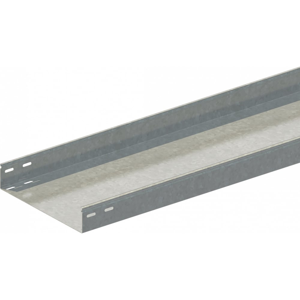 Изображение товара Лоток неперфорированный прямой замковый 300х80 мм стальной СОЭМИ L=3000 мм