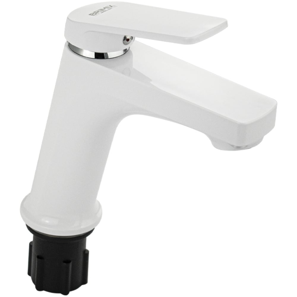 Изображение товара Современный однорычажный смеситель для раковины BRIMIX из АБС пластика белого цвета