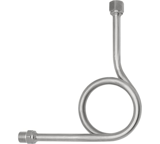 Изображение товара Петлевая трубка РОСМА для манометра Py250 угловое исполнение 90 нержавеющая сталь ВР/НР M20х1.5-M20х1.5 Тмакс=300С D070-10041