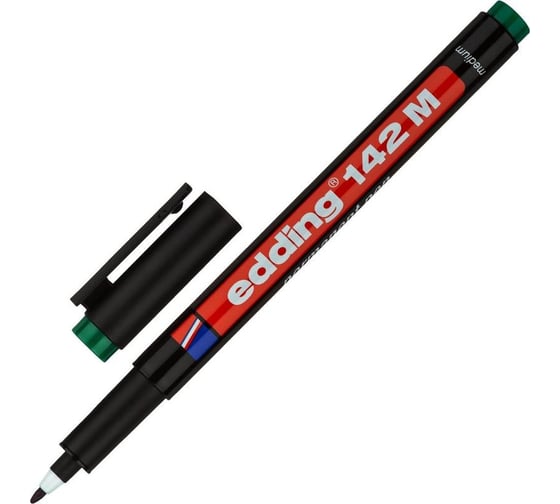 Изображение товара Перманентный маркер для проекторных пленок EDDING круглый наконечник, 1.0 мм, зеленый E-142#4 1183505