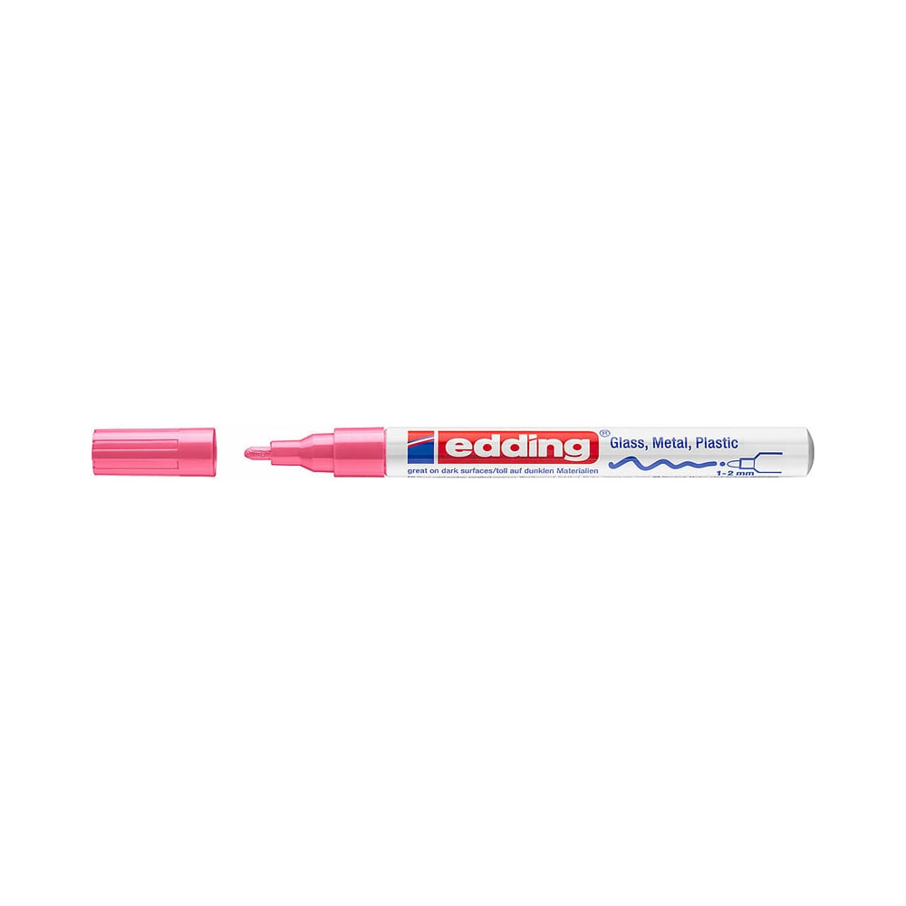 Глянцевый лаковый маркер EDDING маркер декоративный лаковый edding 751 1 2 мм с круглым наконечником розовый пастельный