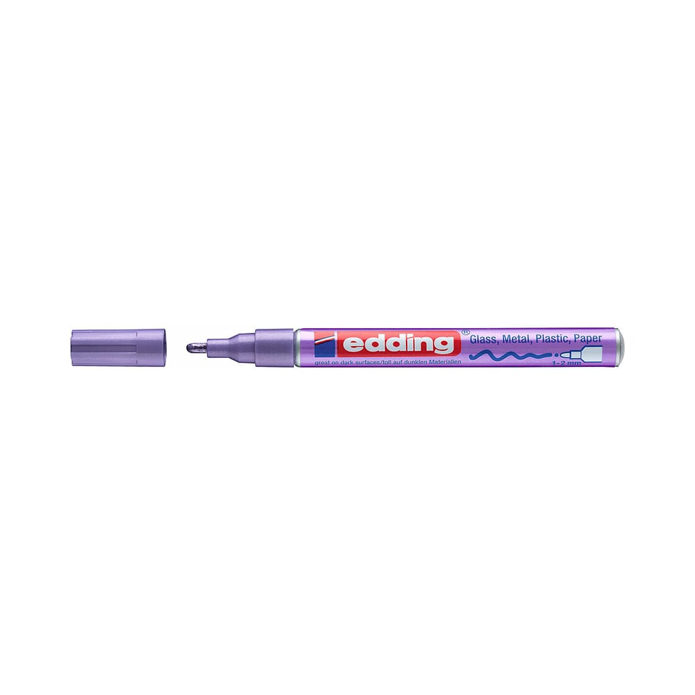 Глянцевый лаковый маркер EDDING акварель shinhanart pwc extra fine 15 мл 643 фиолетовый перманентный