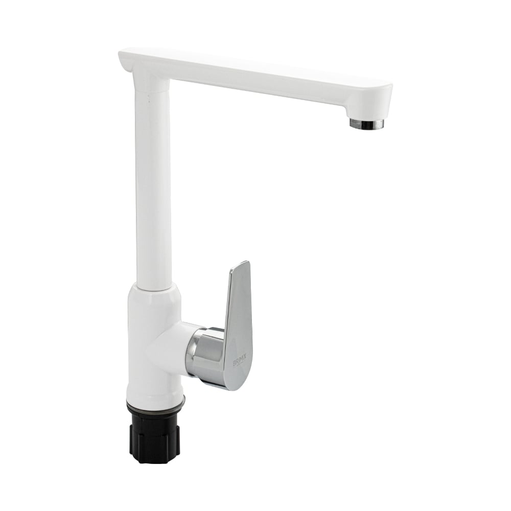 Изображение товара Смеситель для кухни BRIMIX боковой Г-образный излив из ABS пластика белый