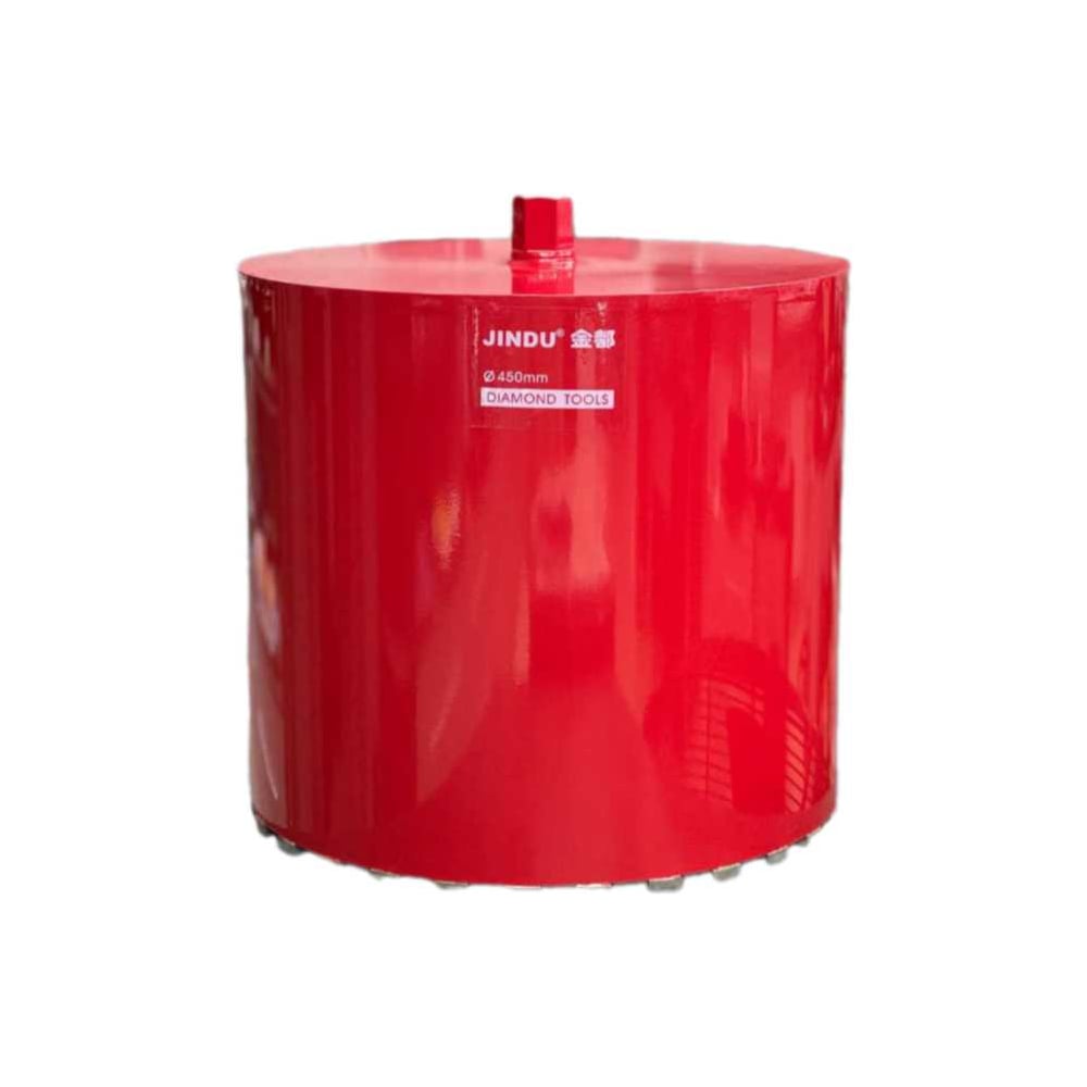 Изображение товара Коронка алмазного сверления JINDU 450x400 1 1/4 дюйма армобетон камень кирпич