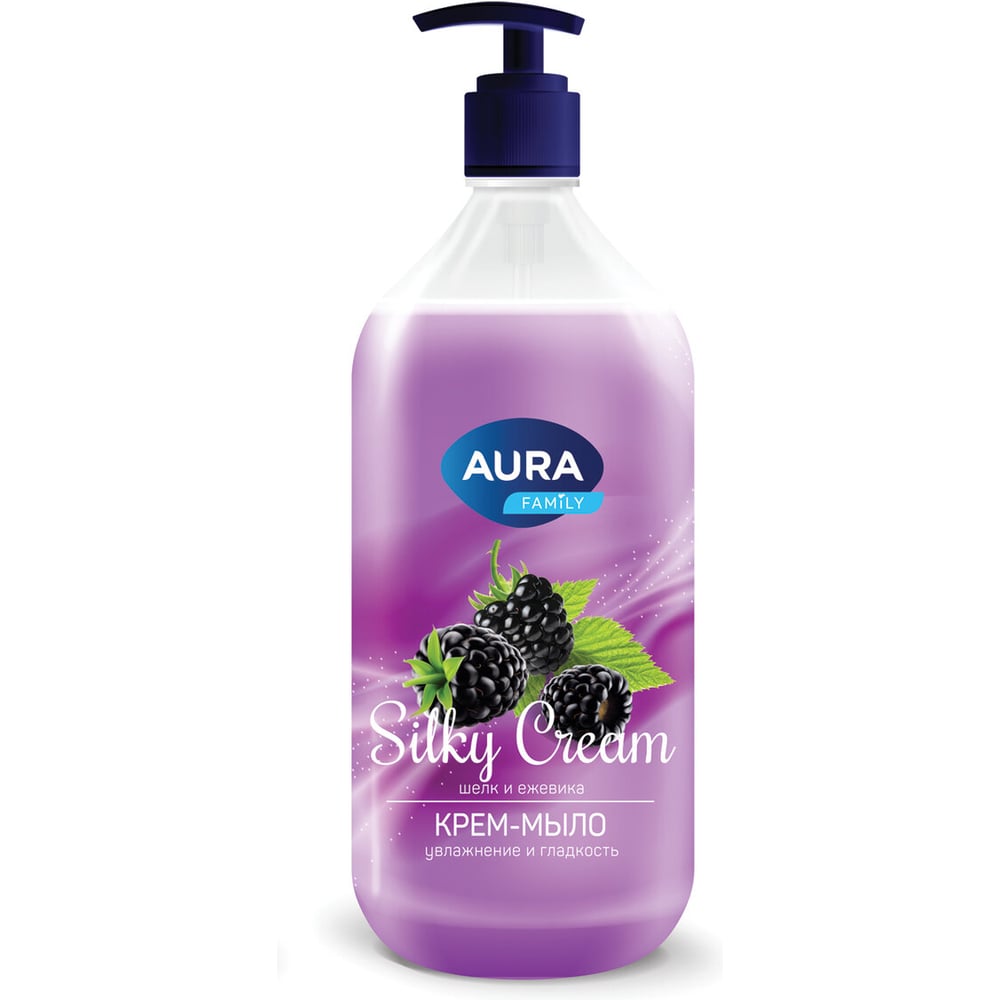 Изображение товара Мыло-крем AURA FAMILY для увлажнения и гладкости кожи 1л