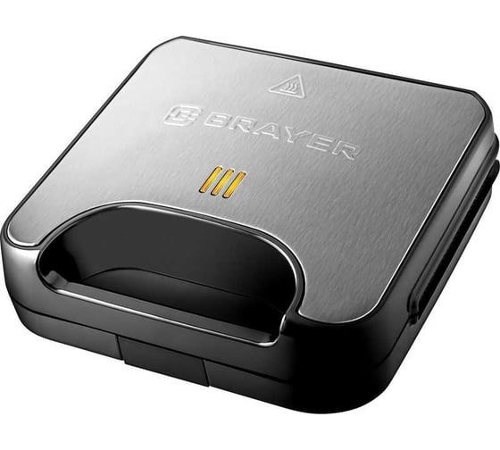 Изображение товара Вафельница BRAYER 2311BR 750Вт, белг. вафли, панель 22,5х13см, антиприг. покр BR2311
