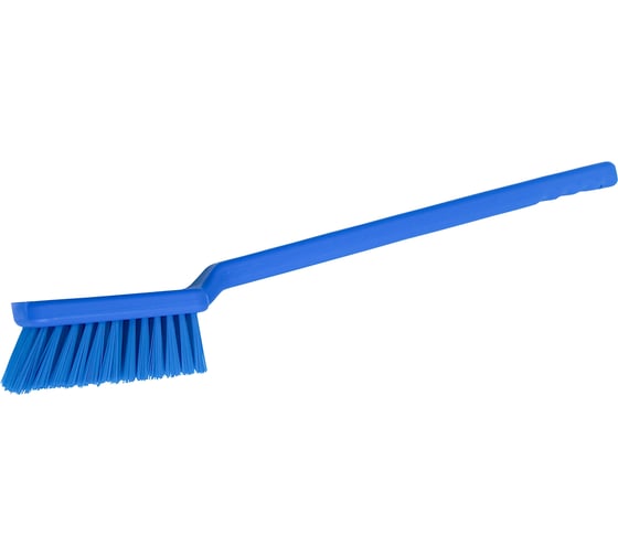 Изображение товара Ручная щетка с длинной ручкой HQ Profiline синяя, жесткий ворс, 48 см 77493