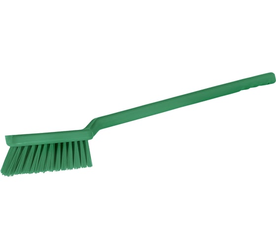 Изображение товара Ручная щетка с длинной ручкой HQ Profiline зеленая, жесткий ворс, 48 см 77494