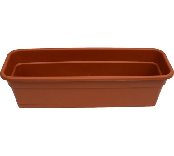 Изображение товара Балконное кашпо с поддоном Darel Plastic 5 0160 ДАР 60х20х17 см, 12 л, терракотовое 015169