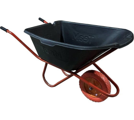 Изображение товара Антиударная одноколесная тачка Промышленник 110 л, литое колесо 3.25/8 ПРОМ-110А1КЛ