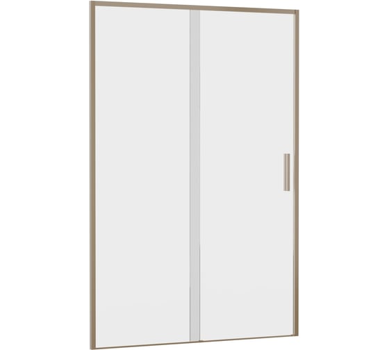 Изображение товара Дверь в нишу Aquanet AE65-N130-GBT Pleasure Evo 1300 мм, зол.браш.никель/прозр. Easy Clean (352426) 00352426