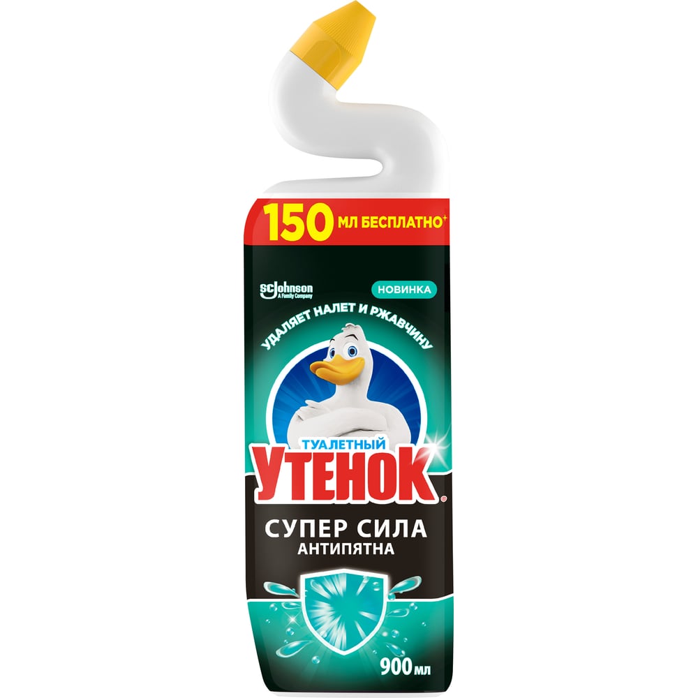 Изображение товара Чистящее средство для унитаза ТУАЛЕТНЫЙ УТЕНОК Антипятна 900 мл
