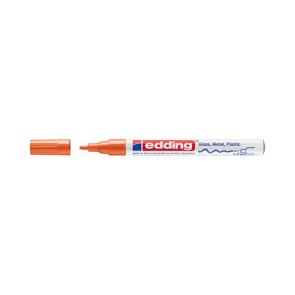 Глянцевый лаковый маркер EDDING маркер декоративный лаковый edding 751 1 2 мм с круглым наконечником оранжевый