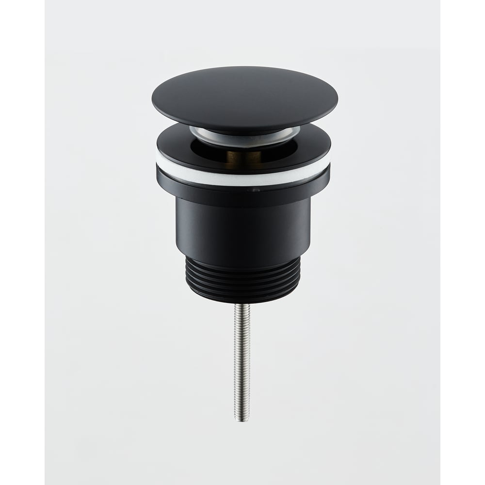 Изображение товара Черный донный клапан BOND BV0388 универсальный для раковины 45 мм