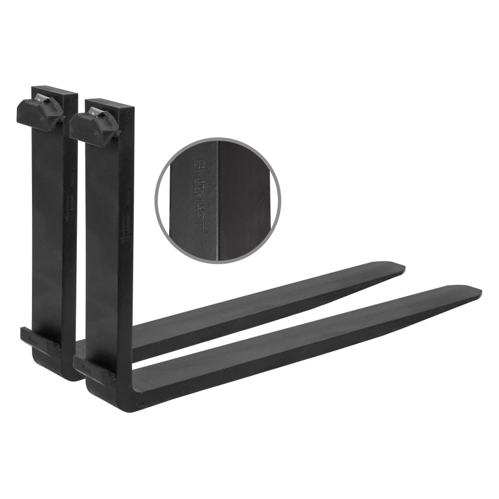 Изображение товара Вилы WILMART 2шт 122X40X1200 грузоподъемность 1800 кг для погрузки