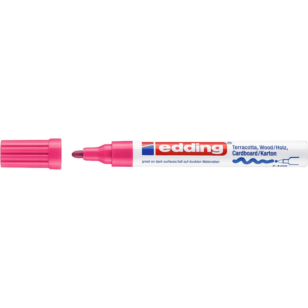 Матовый лаковый маркер EDDING маркер декоративный лаковый edding 751 1 2 мм с круглым наконечником розовый пастельный