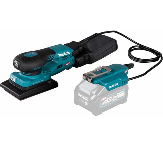 Изображение товара Машина шлифовальная вибрационная Makita с выносным аккум. XGT 40В BL XPT AWS подошва 80х130мм (без АКБ и ЗУ) BO005CGZ