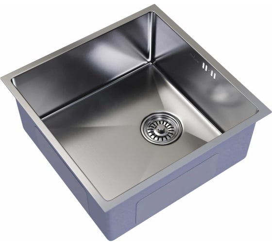 Изображение товара Подстольная мойка MIXLINE PRO 50x50, 3 мм, выпуск 3 1/2, 20 см, с сифоном, сатин 547227