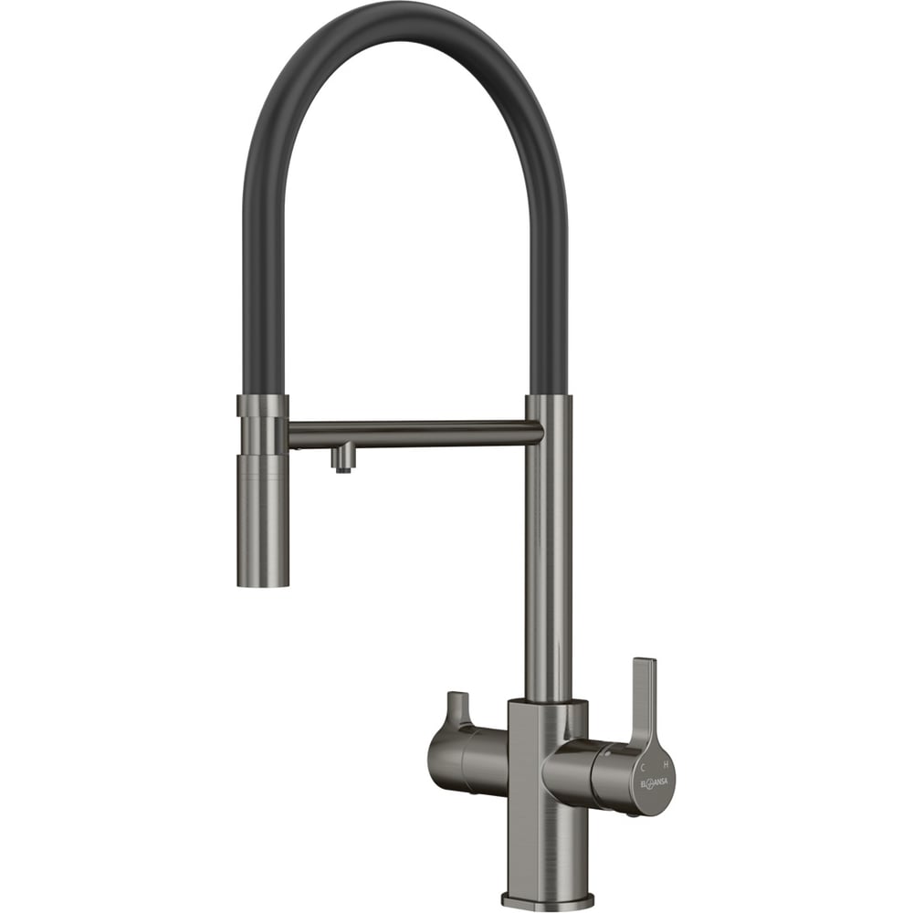 Изображение товара Однорычажный смеситель для кухни Elghansa с гибким изливом и переключением фильтра